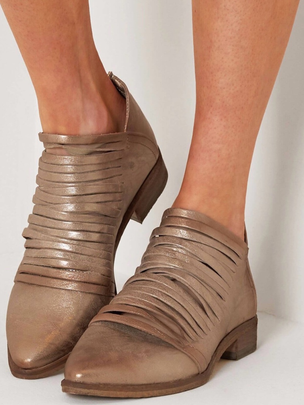 Free People Lost Valley Leather Ankle Boots